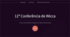 Desktop Screenshot of conferenciadewicca.com.br