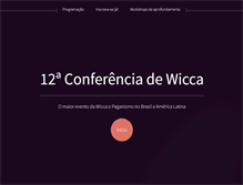 Tablet Screenshot of conferenciadewicca.com.br